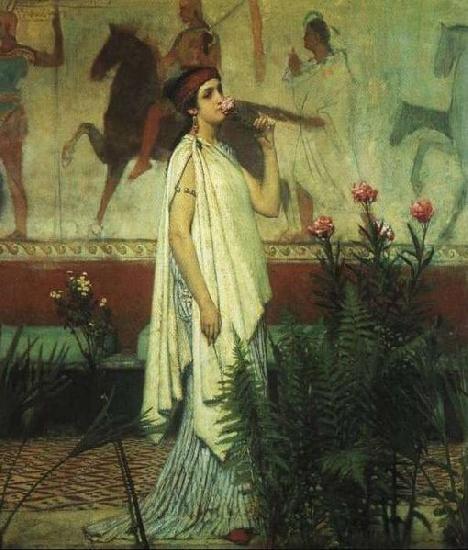 Laura Theresa Alma-Tadema A Greek Woman Sir Lawrence Alma China oil painting art